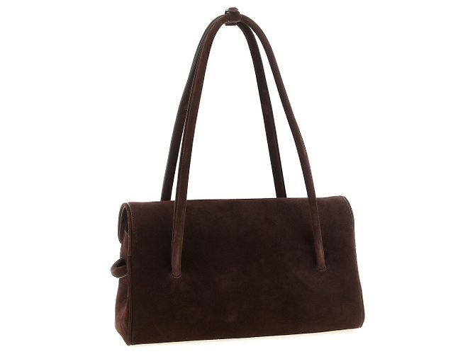 Jacquemus Borsa a tracolla in vitello marrone - vista 2