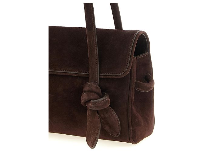 Jacquemus Borsa a tracolla in vitello marrone - vista 3