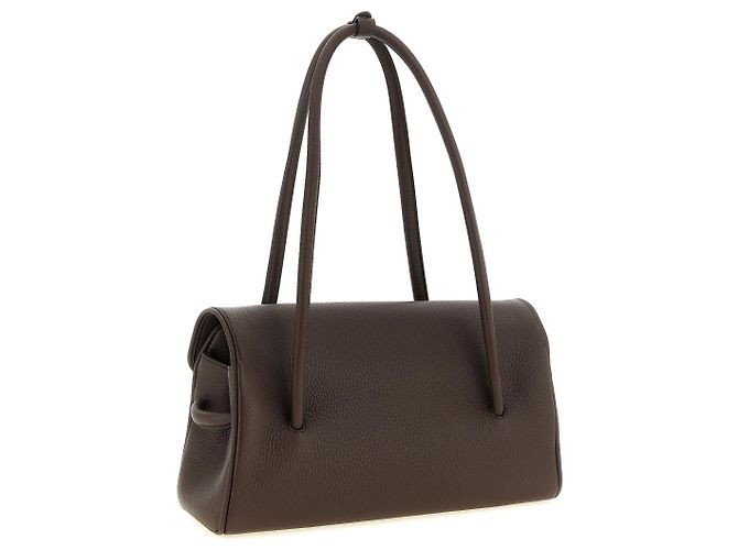 Jacquemus Borsa a tracolla in vitello marrone - vista 2