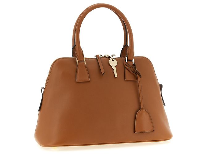 Maison Martin Margiela Borsa a tracolla in vitello marrone - vista 3