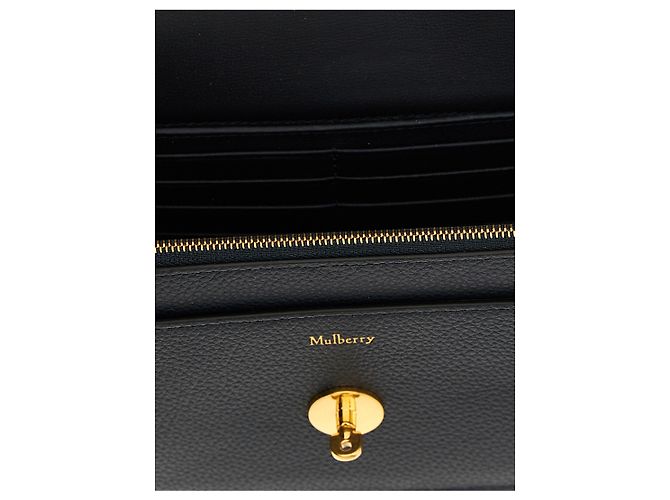 Mulberry Borsa crossbody in vitello blu - vista 4