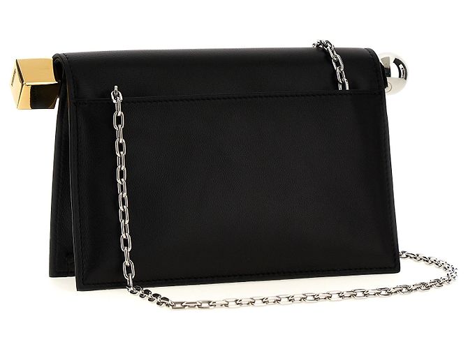Jacquemus Clutch in pelle di agnello nera - vista 2