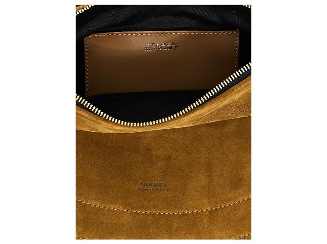 Isabel Marant Borsa a tracolla in pelle di capra marrone - vista 4