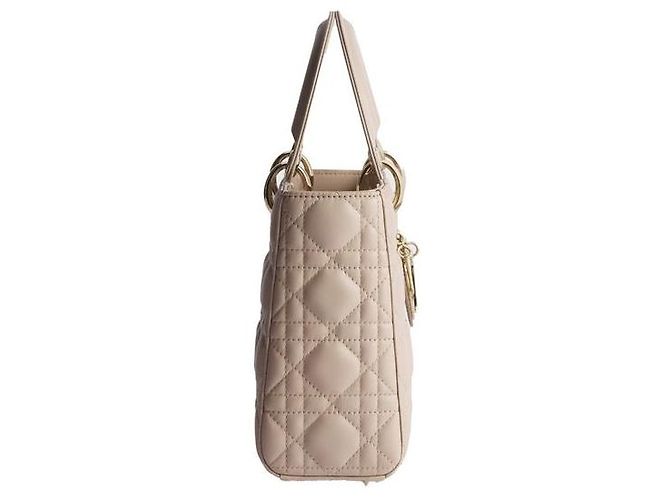 Dior Borsa a tracolla in pelle di agnello beige - vista 2