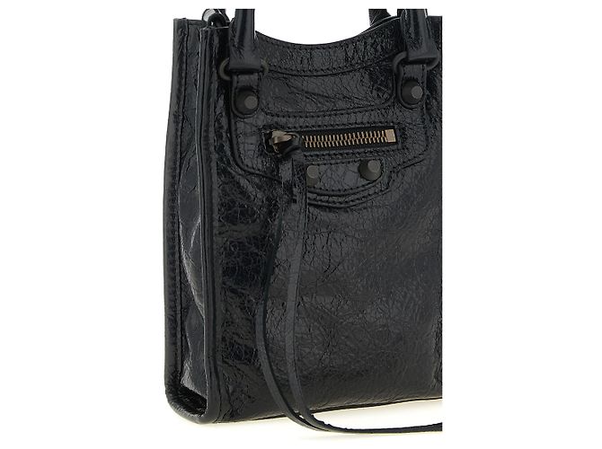 Balenciaga Accessoires aus schwarzem Lammleder - Ansicht 3