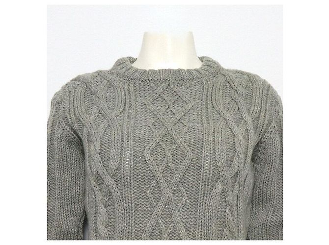 Thom Browne Three Stripes Aran Cable Strickpullover für Damen - Ansicht 2