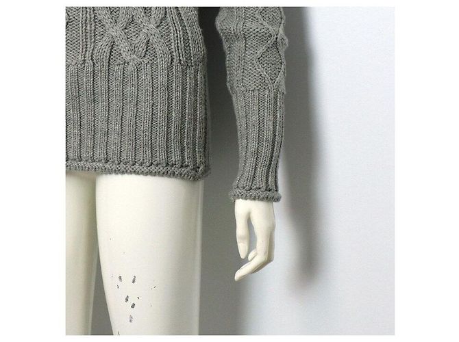 Thom Browne Three Stripes Aran Cable Strickpullover für Damen - Ansicht 3