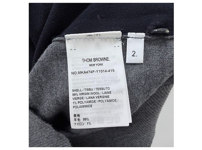 Thom Browne Gestreifter Mix Wollstrickpullover - Ansicht 6