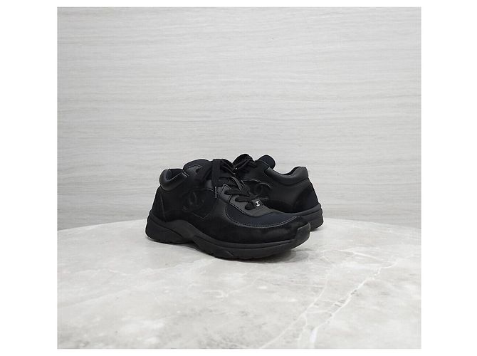 Chanel Sneakers Cruise Logo CC Nere - vista 3
