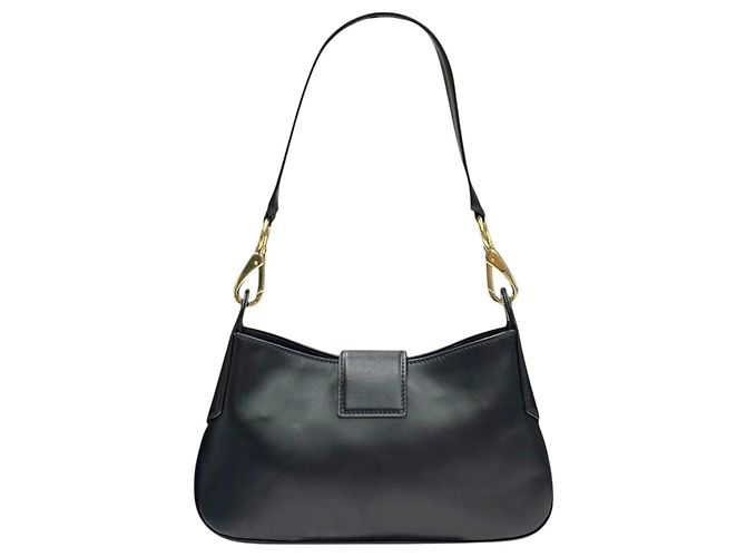 Miu Miu Borsa hobo in pelle nera - vista 10