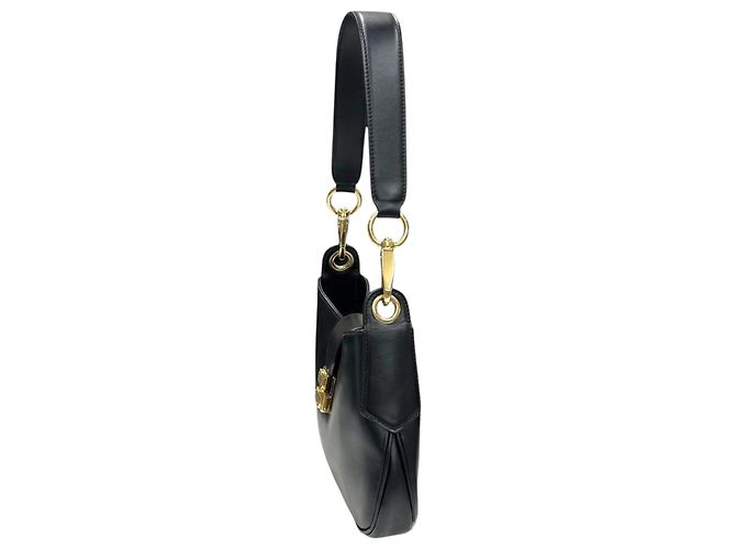 Miu Miu Borsa hobo in pelle nera - vista 6