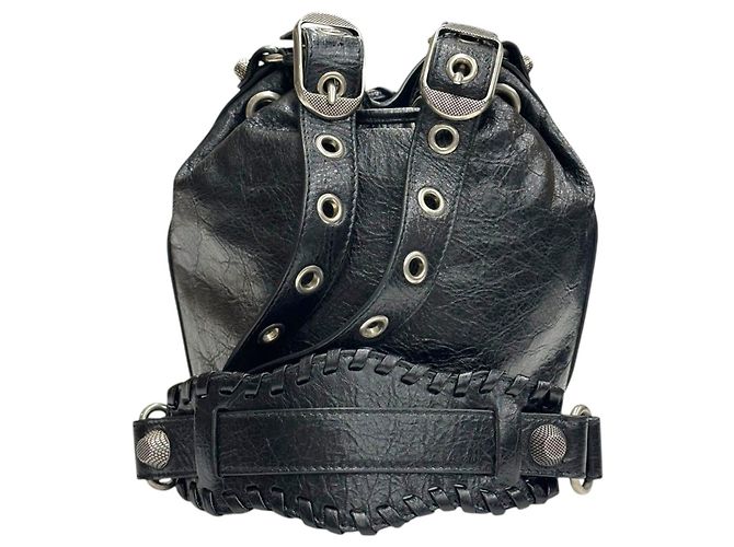 Balenciaga Le Cagole in pelle di vitello nera - vista 10