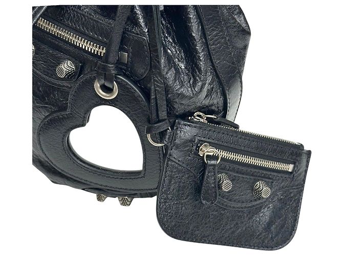 Balenciaga Le Cagole in pelle di vitello nera - vista 11