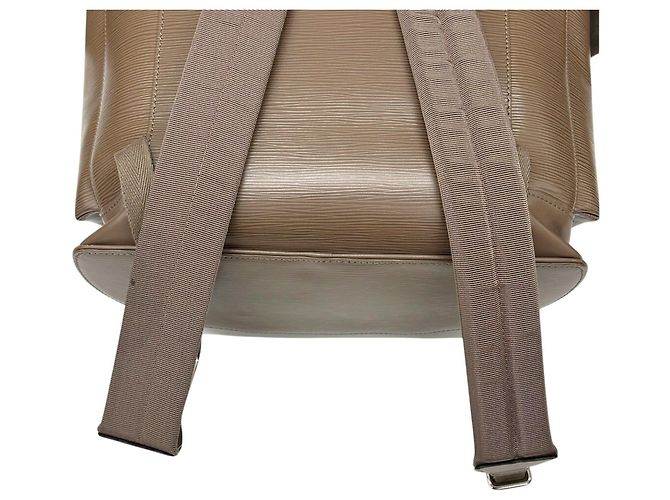 Sac à dos Louis Vuitton Christopher en cuir doré - vue 11