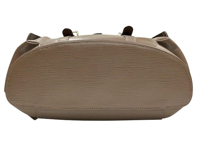 Sac à dos Louis Vuitton Christopher en cuir doré - vue 8