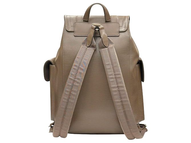 Sac à dos Louis Vuitton Christopher en cuir doré - vue 9