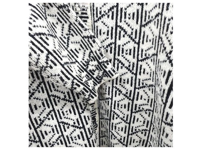 Prada Strickcardigan mit Multi-Pattern in Schwarz-Weiß - Ansicht 4