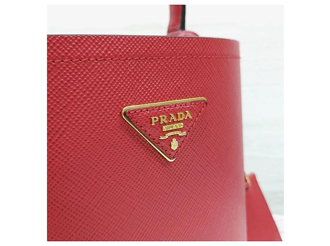 Prada Saffiano Pannier Double Tote Schultertasche - Ansicht 5