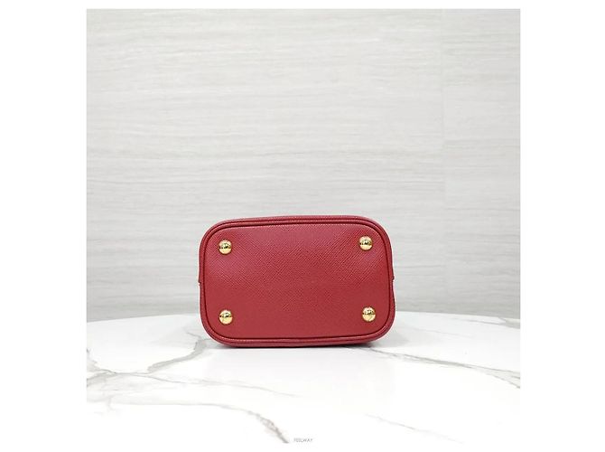 Prada Saffiano Pannier Double Tote Schultertasche - Ansicht 7