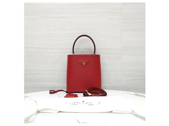 Prada Saffiano Pannier Double Tote Schultertasche - Ansicht 9