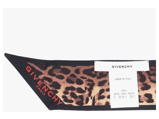 Givenchy Skinny Seidentwill-Schal mit Leoparden-Print - Ansicht 6
