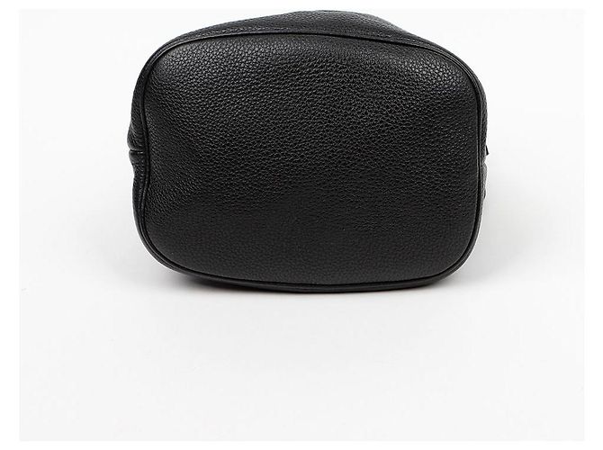 Prada Borsa a secchiello in pelle Vitello Daino Nero - vista 9
