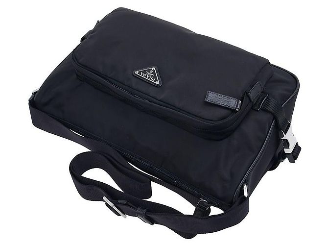 Prada Borsa a Tracolla Saffiano (OOO) - vista 4