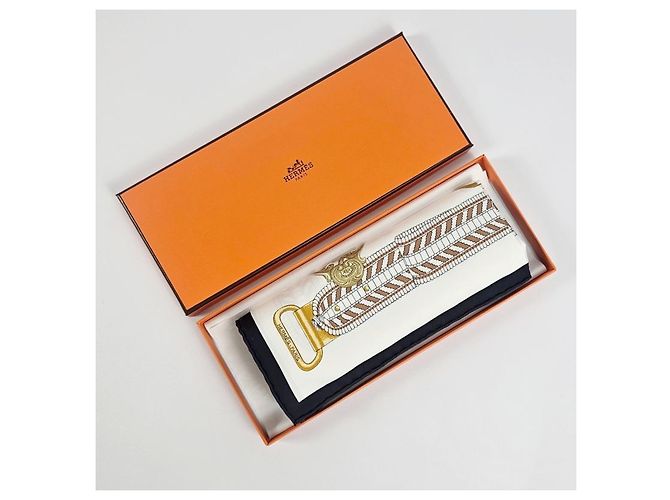 Hermès Sciarpa in seta da donna Tsar's Borders and Ribbons - vista 14