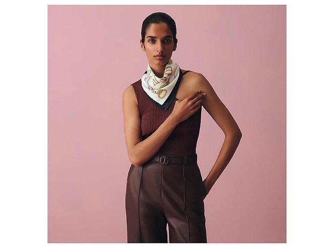 Hermès Sciarpa in seta da donna Tsar's Borders and Ribbons - vista 4