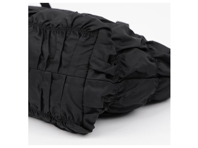 Tote Prada Borsa a spalla e mano Gofre Black Gold Hardware - vista 10