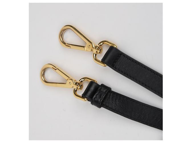 Tote Prada Borsa a spalla e mano Gofre Black Gold Hardware - vista 16