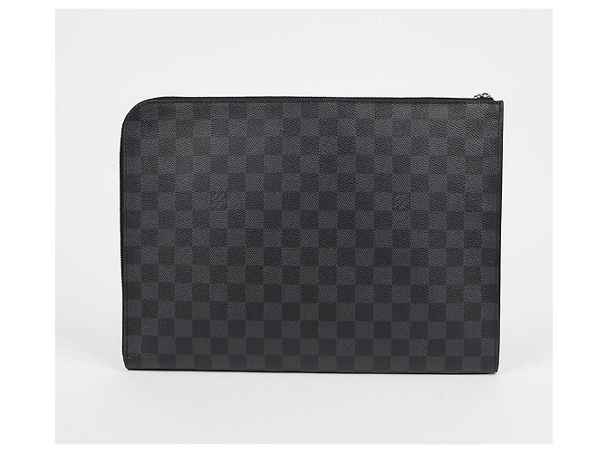 Louis Vuitton Pochette Jour GM Damier Graphite Clutch - vista 3