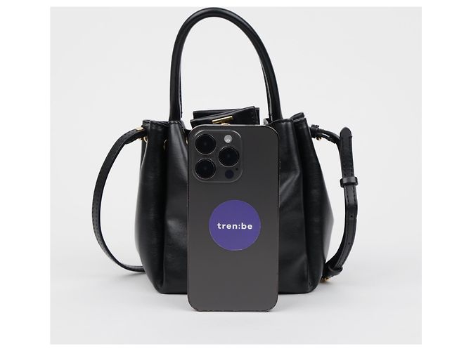 Burberry Borsa a Secchiello Peony Monogram Nera - vista 16