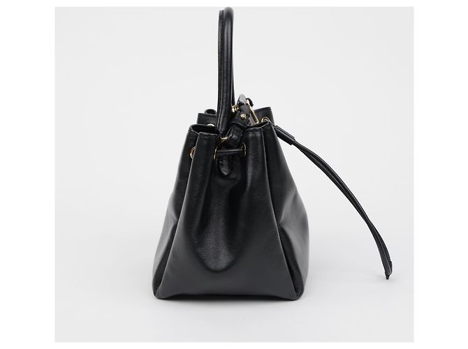 Burberry Borsa a Secchiello Peony Monogram Nera - vista 6