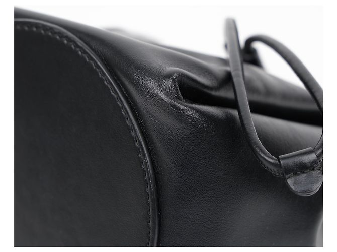 Burberry Borsa a Secchiello Peony Monogram Nera - vista 9