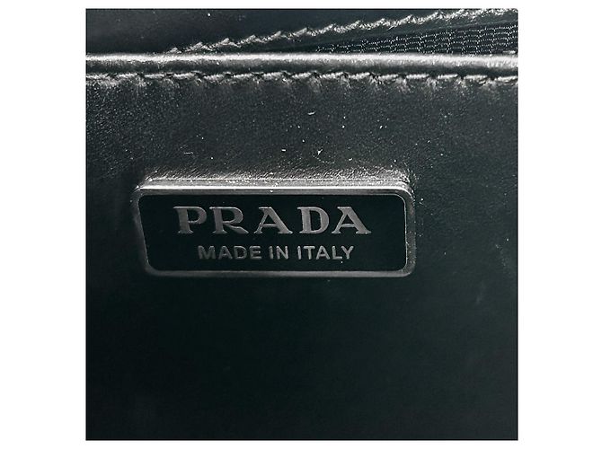 Prada Borsa a spalla Cleo in pelle spazzolata Nera - vista 10