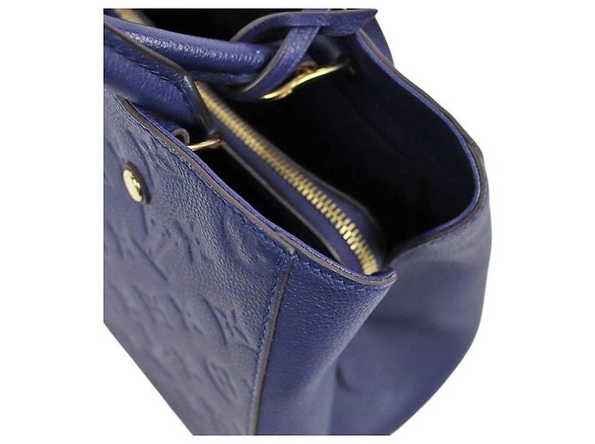 Louis Vuitton Borsa a tracolla Montaigne Monogram Navy - vista 10
