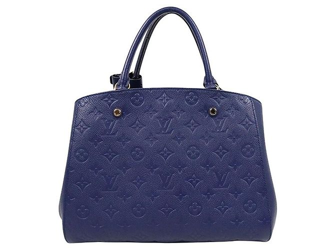 Louis Vuitton Borsa a tracolla Montaigne Monogram Navy - vista 3