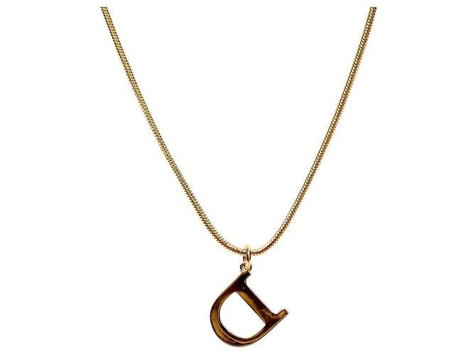 Collar Dior D Logo Dorado - vista 2