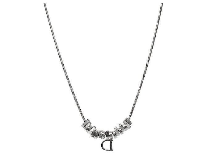 Collar plateado Dior - vista 2