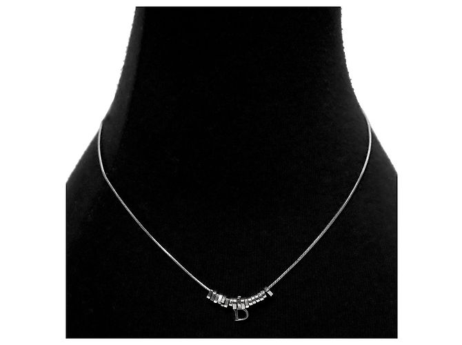 Collar plateado Dior - vista 5