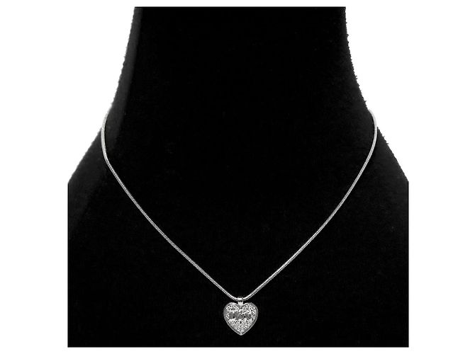 Dior Collana Cuore in Zirconia Argentata - vista 5