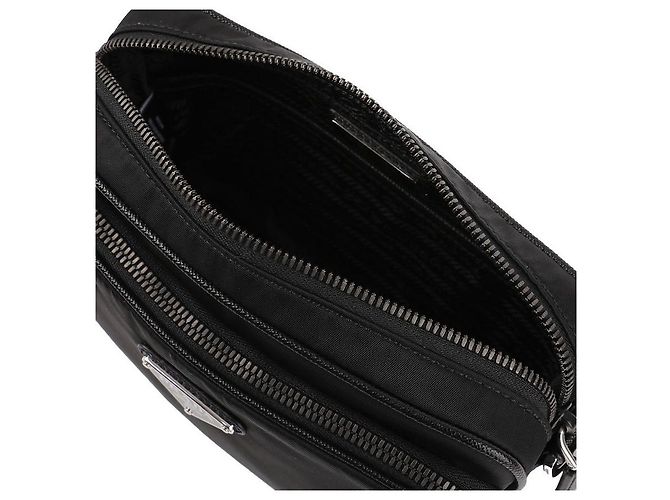 Borsa a tracolla Prada in nylon nero - vista 8