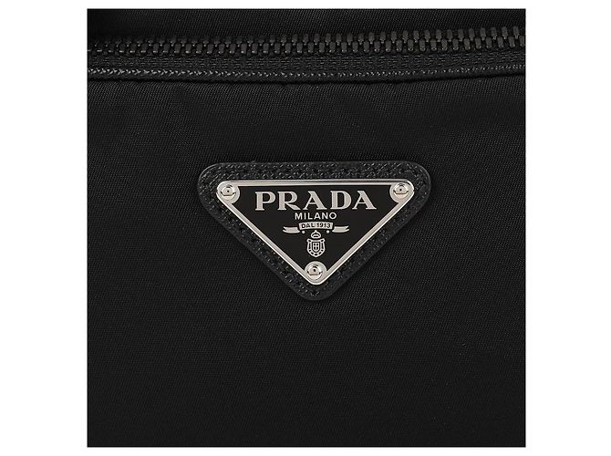 Borsa a tracolla Prada in nylon nero - vista 9
