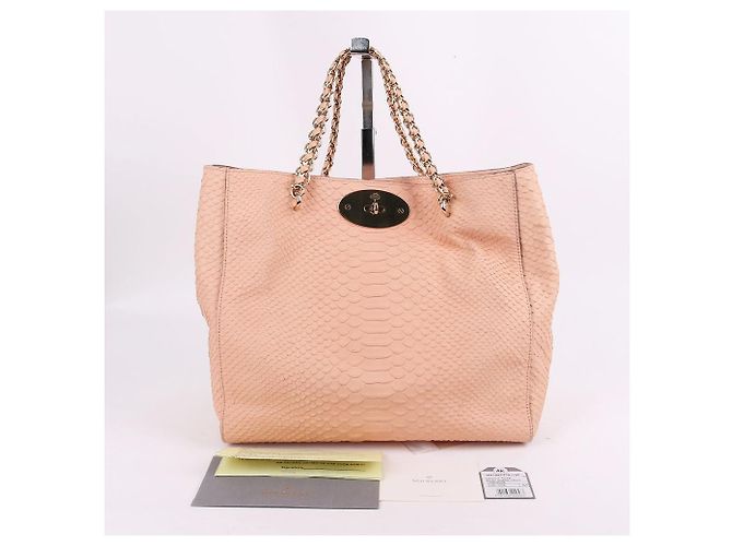 Mulberry Medium Tote Bag aus Leder Pfirsich - Ansicht 10