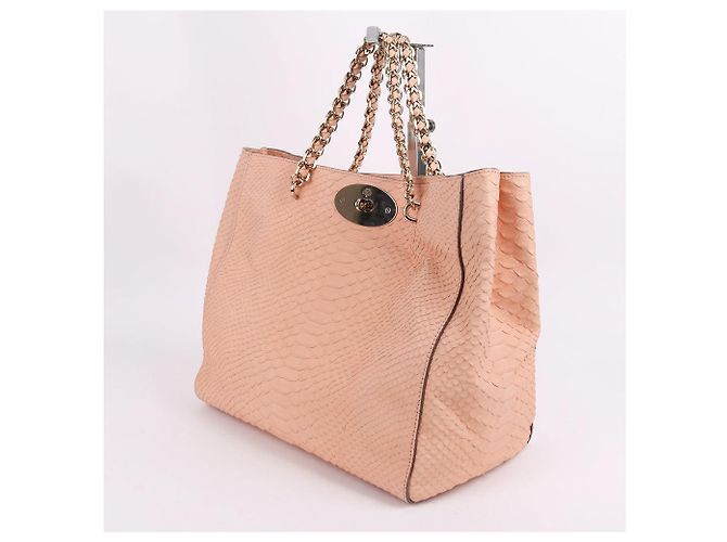 Mulberry Medium Tote Bag aus Leder Pfirsich - Ansicht 3