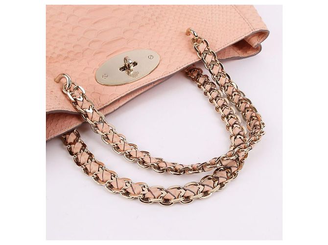 Mulberry Medium Tote Bag aus Leder Pfirsich - Ansicht 6