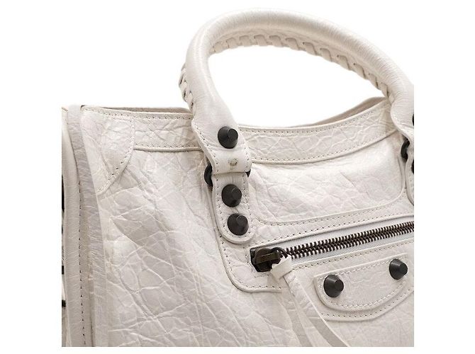 Balenciaga Borsa Tote Small e Borsa a Tracolla White Le City - vista 8