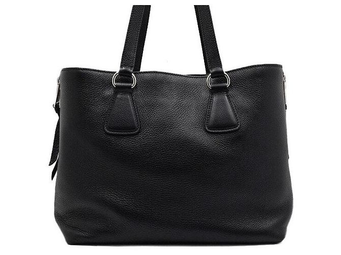 Prada Borsa a tracolla Vitelophynx nera con cerniera laterale - vista 4