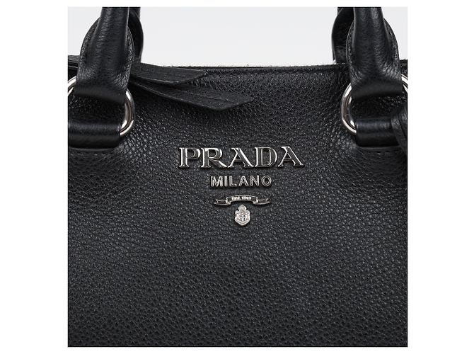 Prada Vitello Daino Black Schultertasche - Ansicht 3